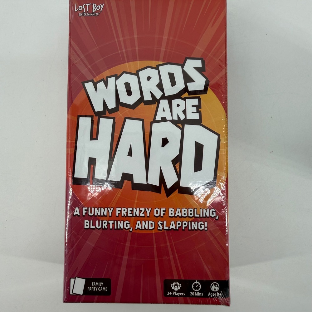 Words Are Hard Card Game Lost Boy Entertainment Family Party Slap Game New